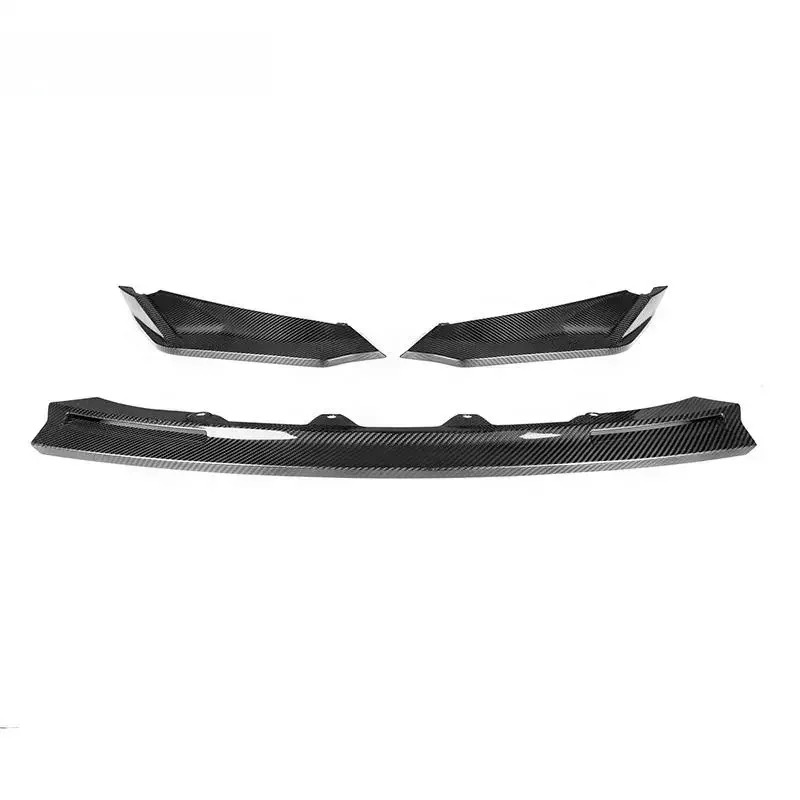 V Style Carbon Fiber Front Bumper Lip Front Lip for  G80 M3 G82 G83 M4 2020+